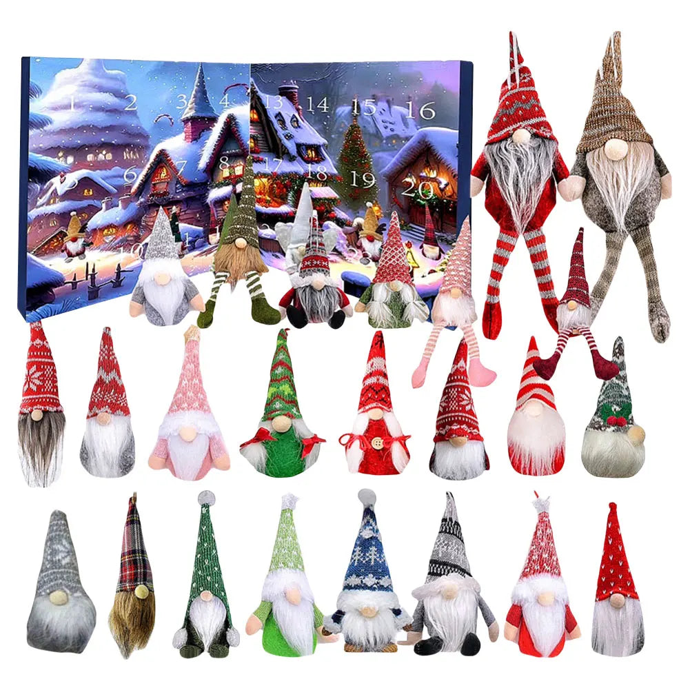 Christmas Advent Calendar | 24 Plush Gnome Figurines VexonGear