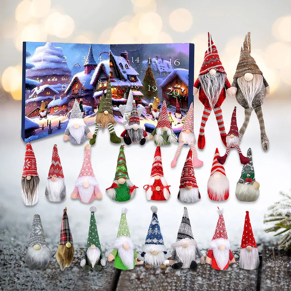 Christmas Advent Calendar | 24 Plush Gnome Figurines VexonGear