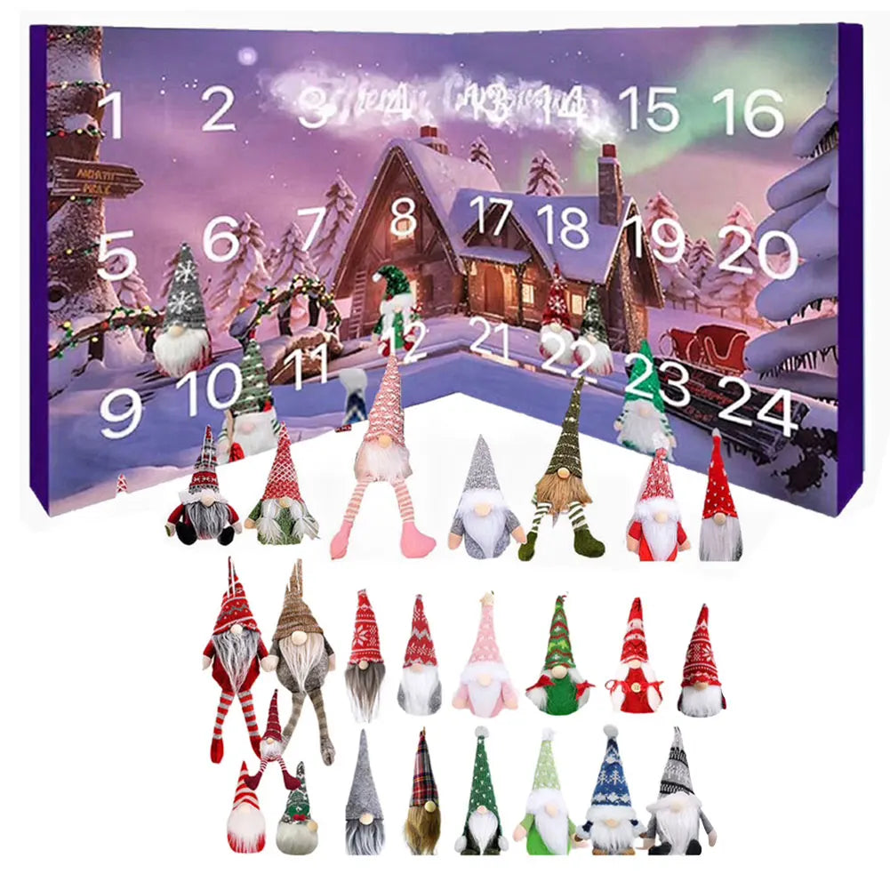 Christmas Advent Calendar | 24 Plush Gnome Figurines VexonGear