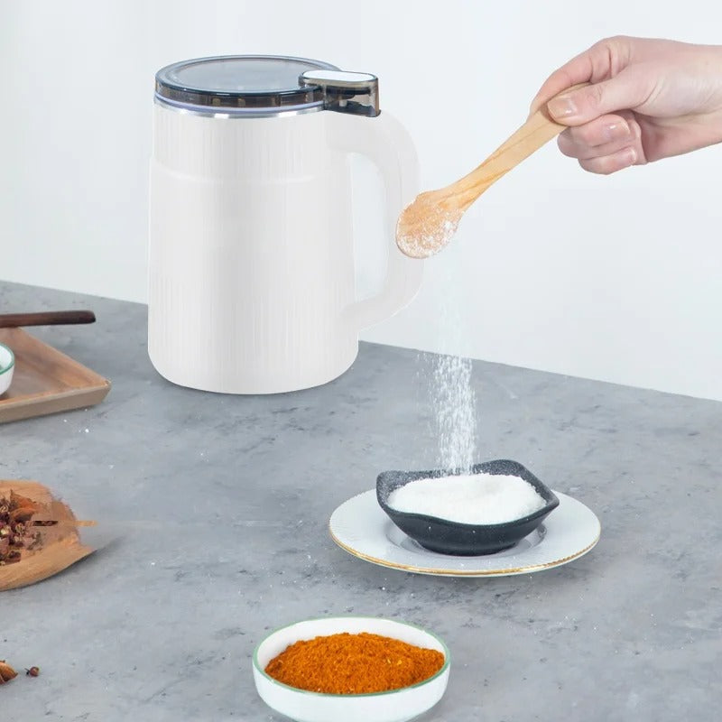 Electric Grain Mill | Compact Fresh Flour Grinder with Ribbed Design VexonGear
