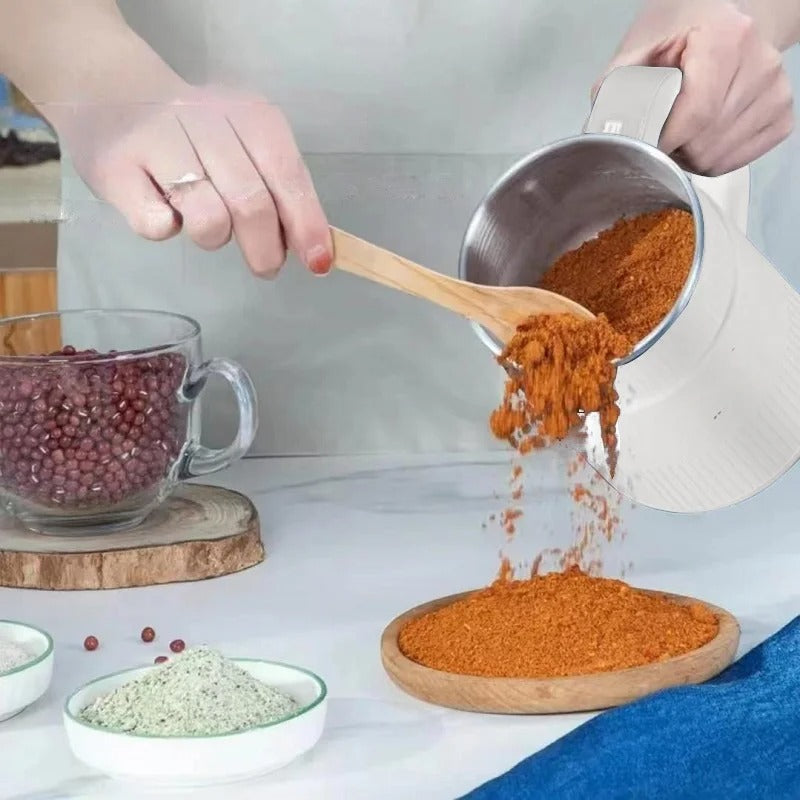 Electric Grain Mill | Compact Fresh Flour Grinder with Ribbed Design VexonGear