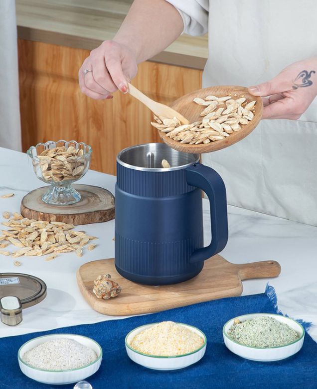 Electric Grain Mill | Compact Fresh Flour Grinder with Ribbed Design VexonGear