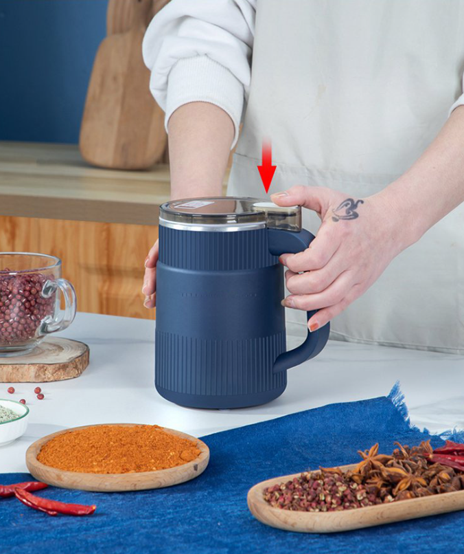 Electric Grain Mill | Compact Fresh Flour Grinder with Ribbed Design VexonGear