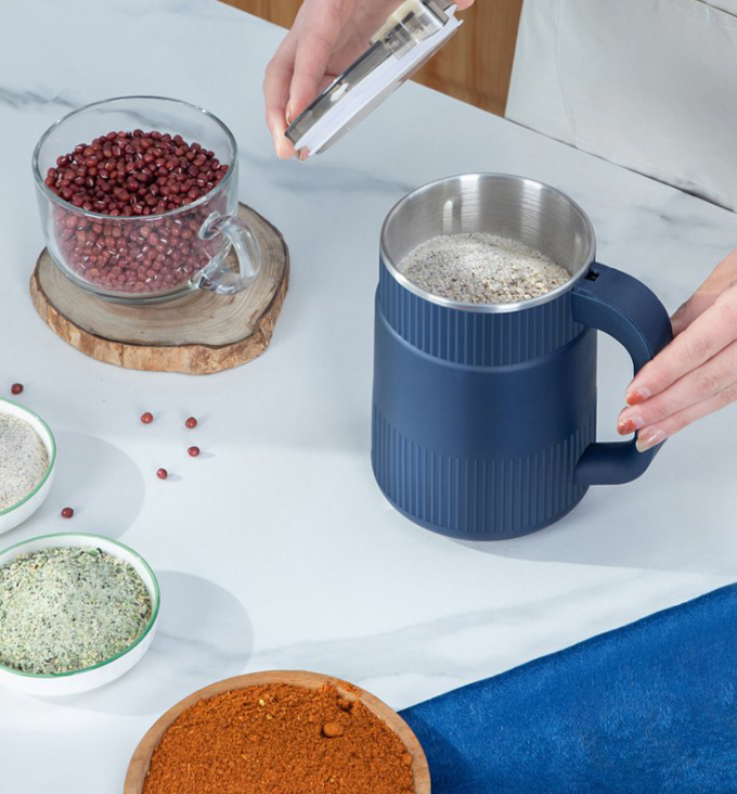 Electric Grain Mill | Compact Fresh Flour Grinder with Ribbed Design VexonGear