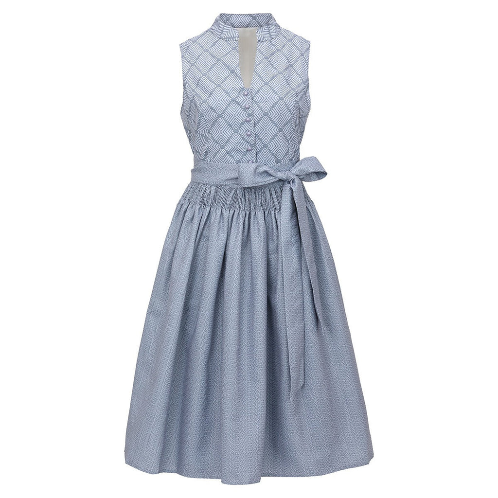 Traditional Dirndl Dress | Gray Lace Detail with Apron VexonGear