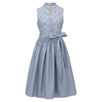 Traditional Dirndl Dress | Gray Lace Detail with Apron VexonGear