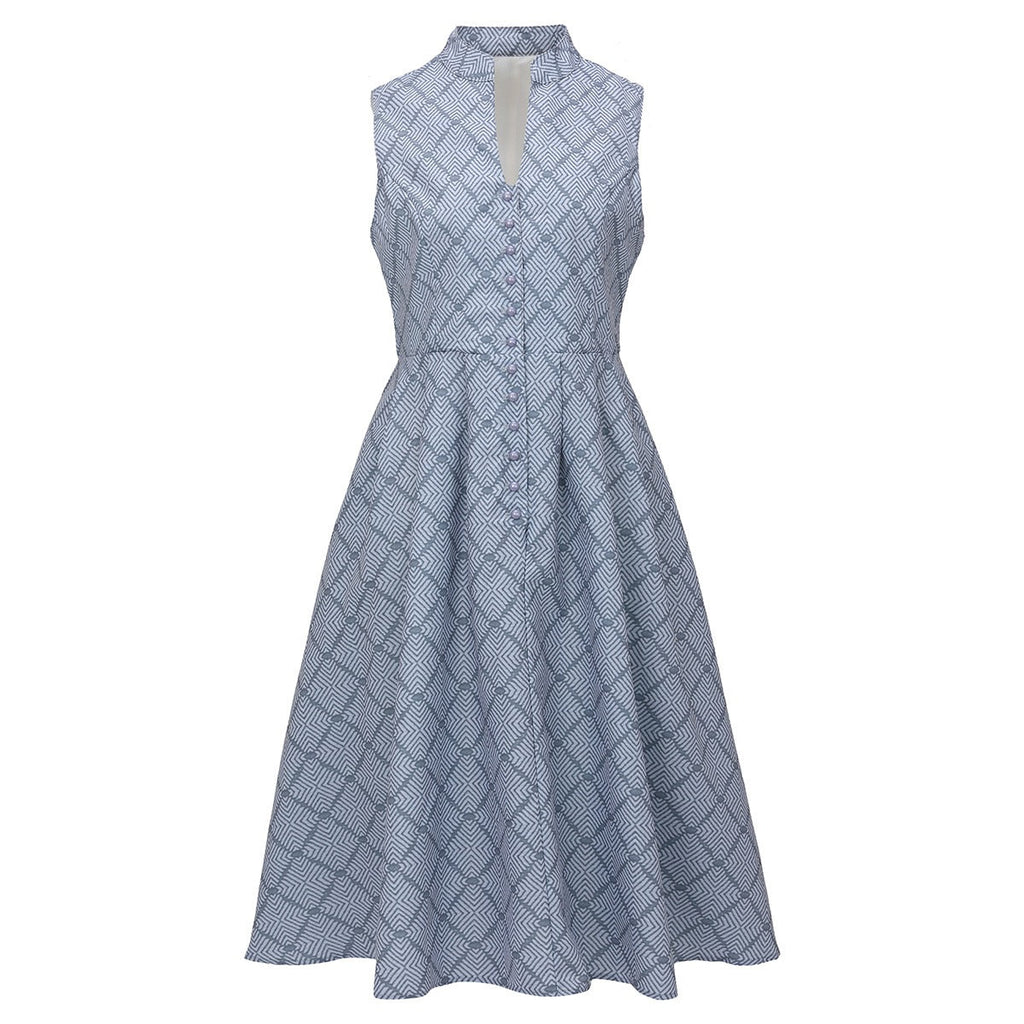 Traditional Dirndl Dress | Gray Lace Detail with Apron VexonGear