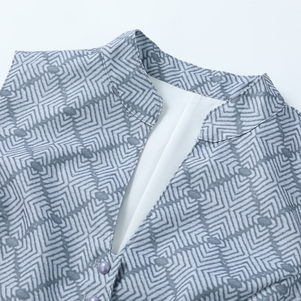 Traditional Dirndl Dress | Gray Lace Detail with Apron VexonGear