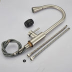 Modern Pull Down Kitchen Faucet | Brushed Nickel Flexible Spout VexonGear