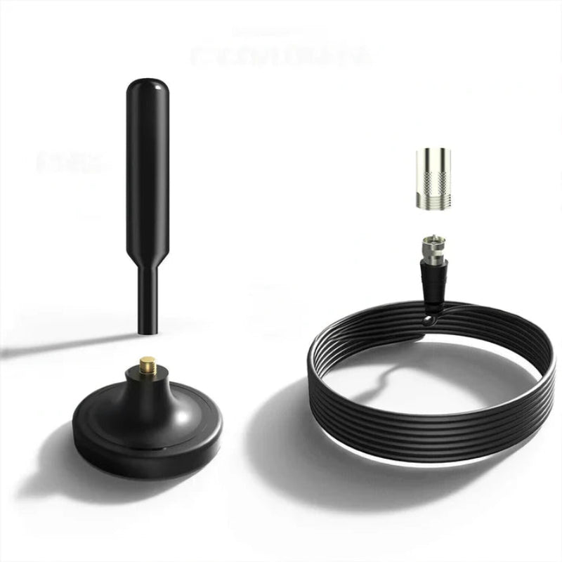 HDTV 4K Magnetic Digital TV Antenna with 300 Mile Range and 25dBi Gain – Best Indoor/Outdoor TV Aerial for Superior HD Reception