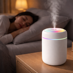 Mini Humidifier USB Powered 180 ml Capacity Compact Desktop with LED Light