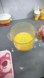 Kitchen Mixing Cup | Manual Stirring Beater With Spring Handle VexonGear