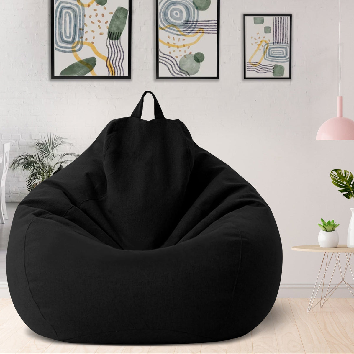 Linen Bean Bag Chair – Ergonomic Seating VexonGear