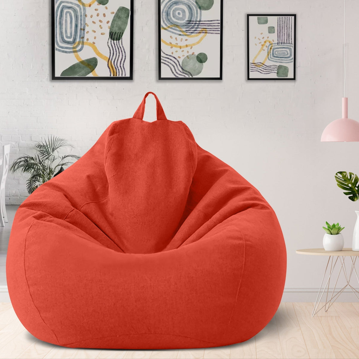 Linen Bean Bag Chair – Ergonomic Seating VexonGear