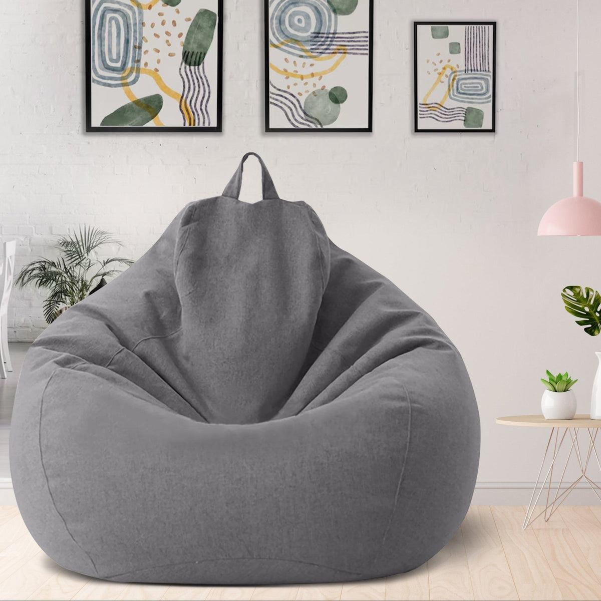 Linen Bean Bag Chair – Ergonomic Seating VexonGear