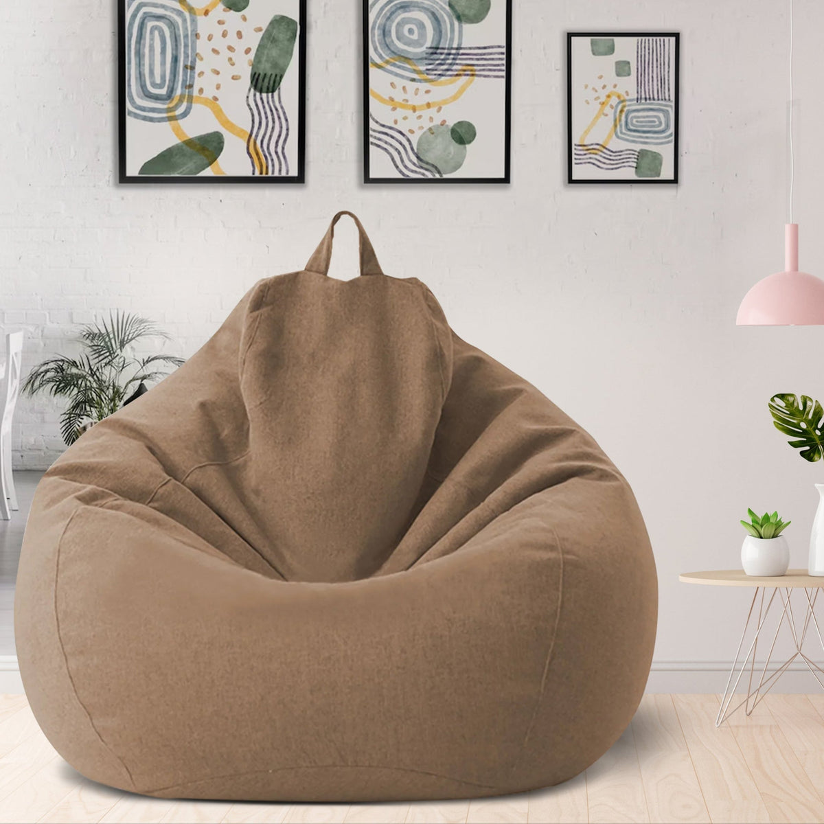 Linen Bean Bag Chair – Ergonomic Seating VexonGear