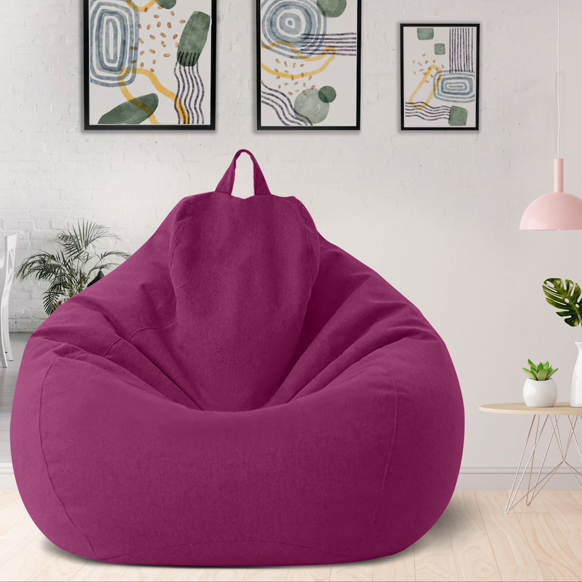 Linen Bean Bag Chair – Ergonomic Seating VexonGear