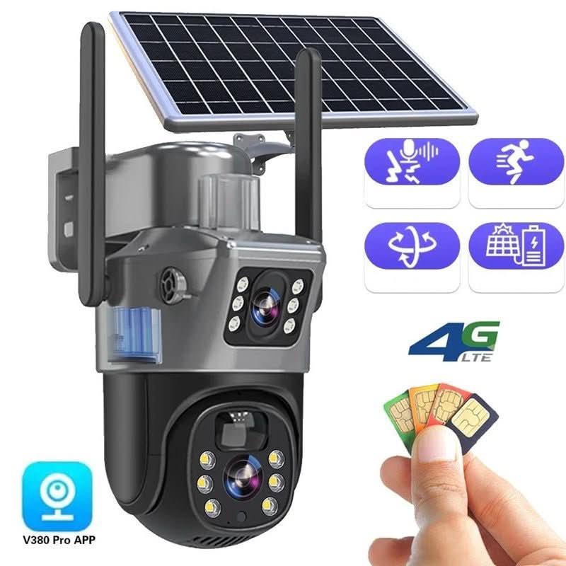 Vexon Wireless 4K Solar Security Camera with 360° View