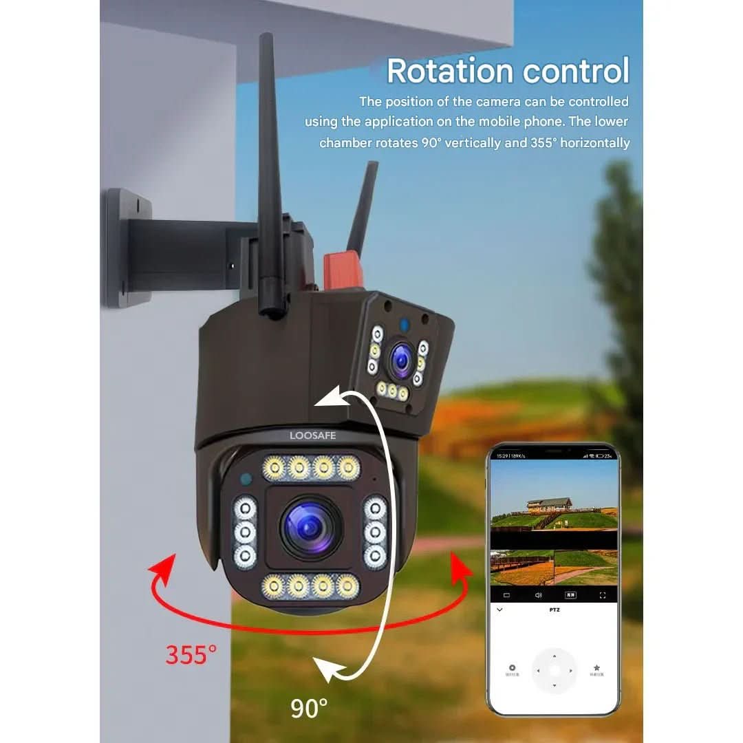 Vexon Wireless 4K Solar Security Camera with 360° View