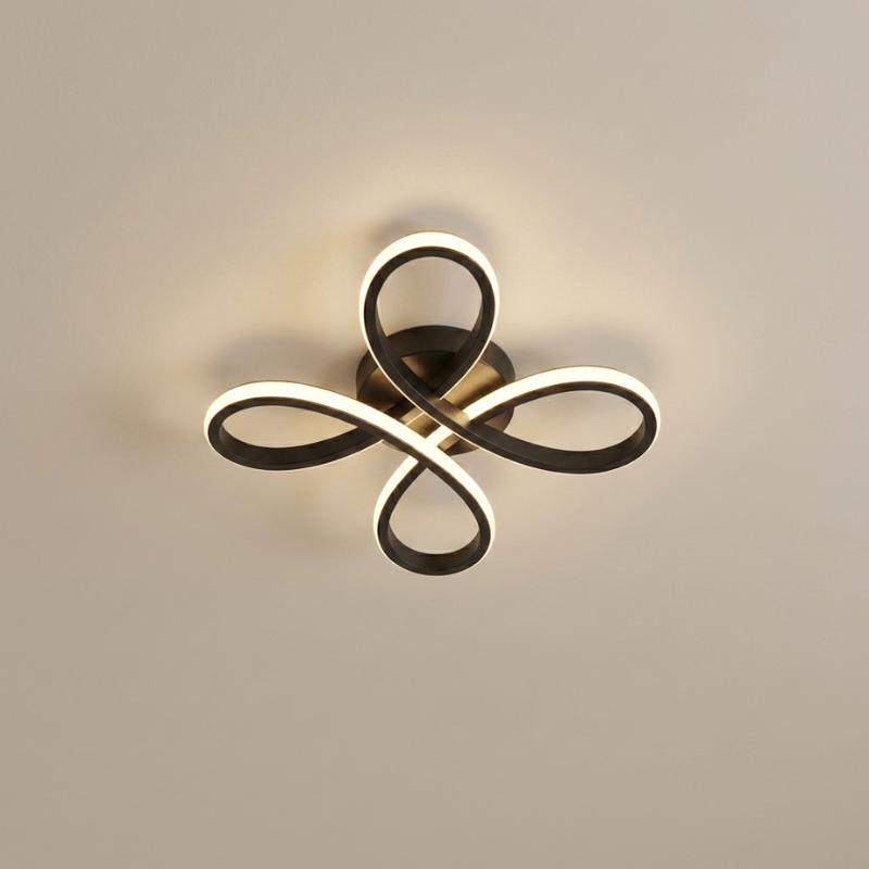 LED Ceiling Light Dimmable Iron Clover Design, Adjustable Dimming VexonGear