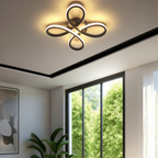 LED Ceiling Light Dimmable Iron Clover Design, Adjustable Dimming VexonGear