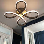 LED Ceiling Light Dimmable Iron Clover Design, Adjustable Dimming VexonGear