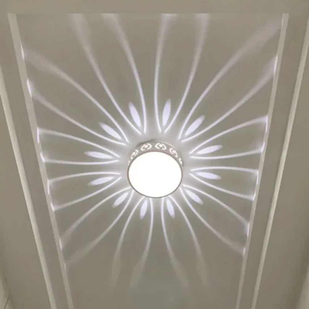 Ceiling Light Flush Mount Crystal Metal LED, Energy Efficient VexonGear