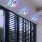LED Crystal Flush Mount Ceiling Light, 220V Voltage, Crystal Iron Material VexonGear