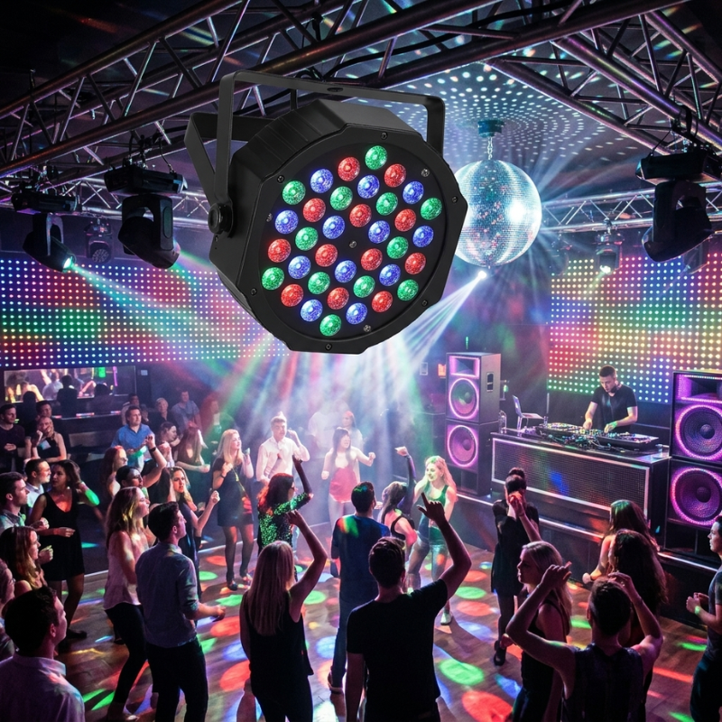 LED Stage Light 36W RGB DMX Sound Activated Dynamic Effects VexonGear