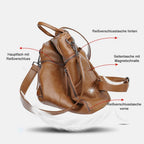 Leather Backpack | Anti-Theft Convertible Design VexonGear