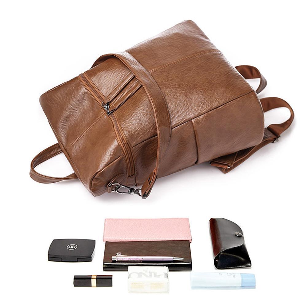 Leather Backpack | Anti-Theft Convertible Design VexonGear