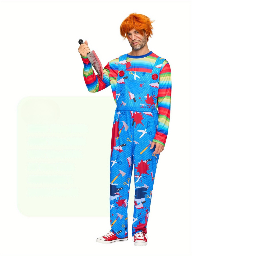 Halloween Horror Costume | Striped Jumper With Bloody Pattern VexonGear