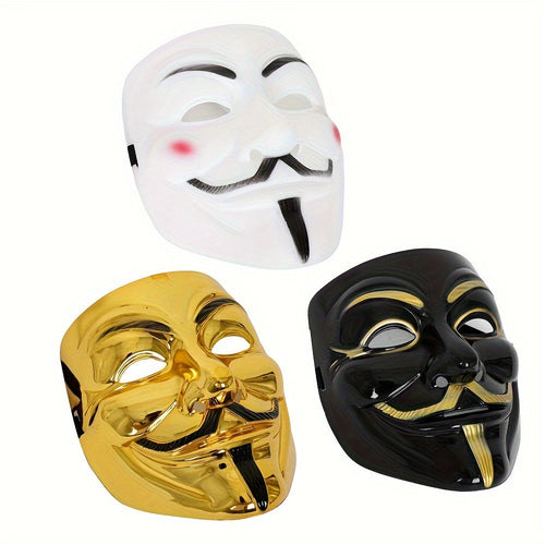 Anonymous Halloween Mask | Premium Metallic Finish Collection VexonGear