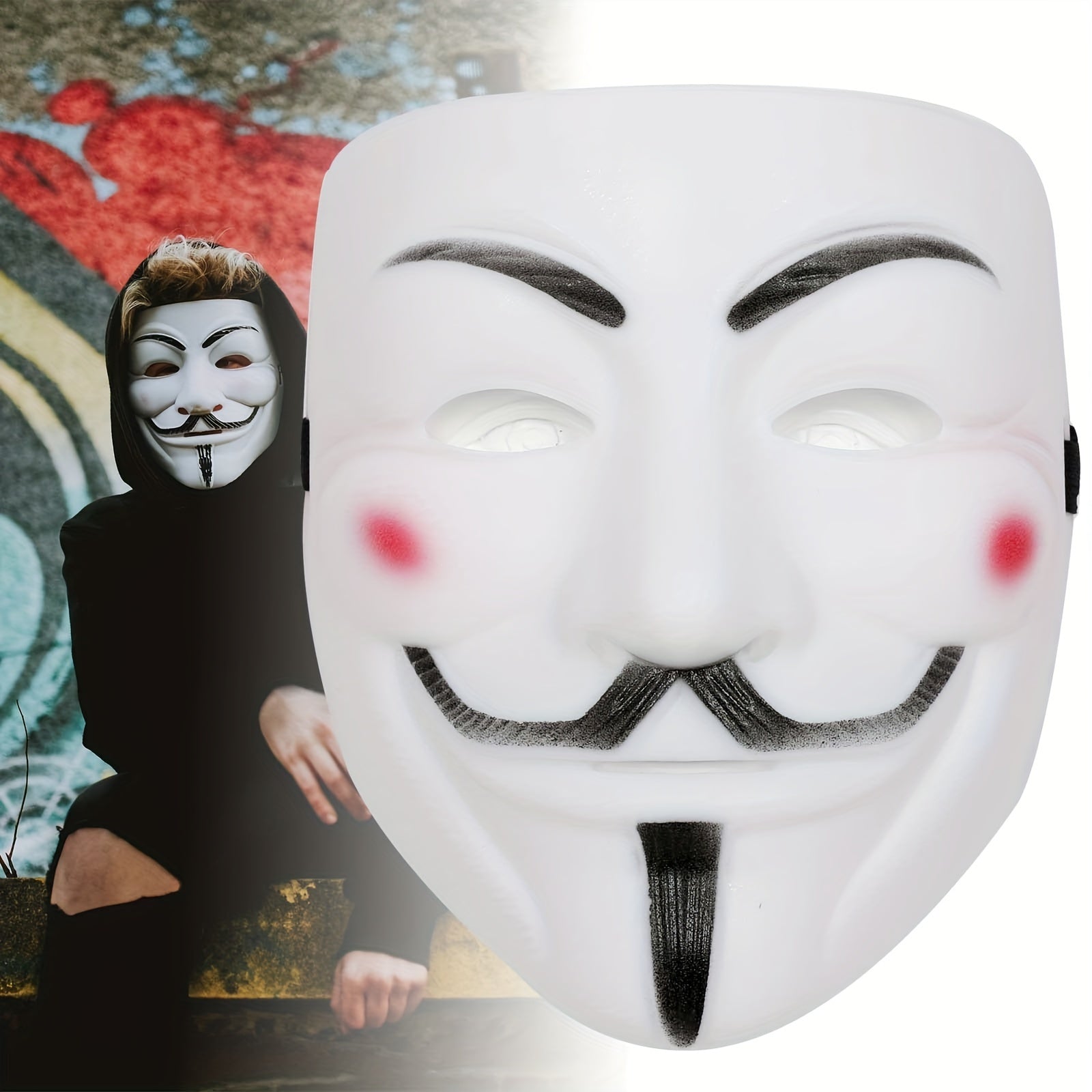 Anonymous Halloween Mask | Premium Metallic Finish Collection VexonGear