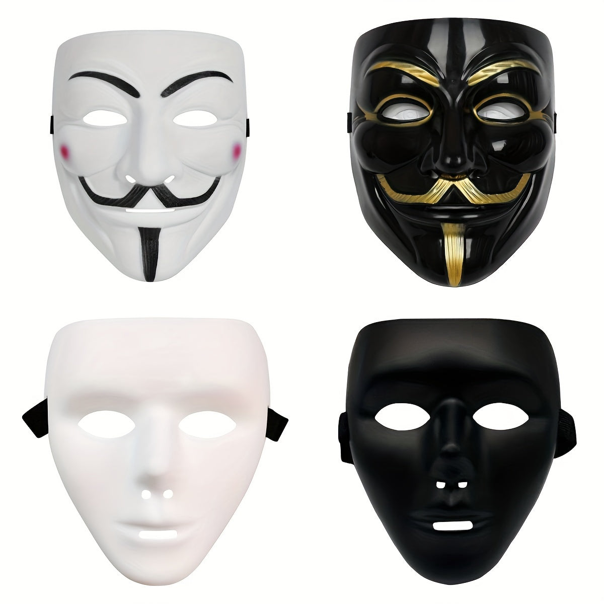 Anonymous Halloween Mask | Premium Metallic Finish Collection VexonGear