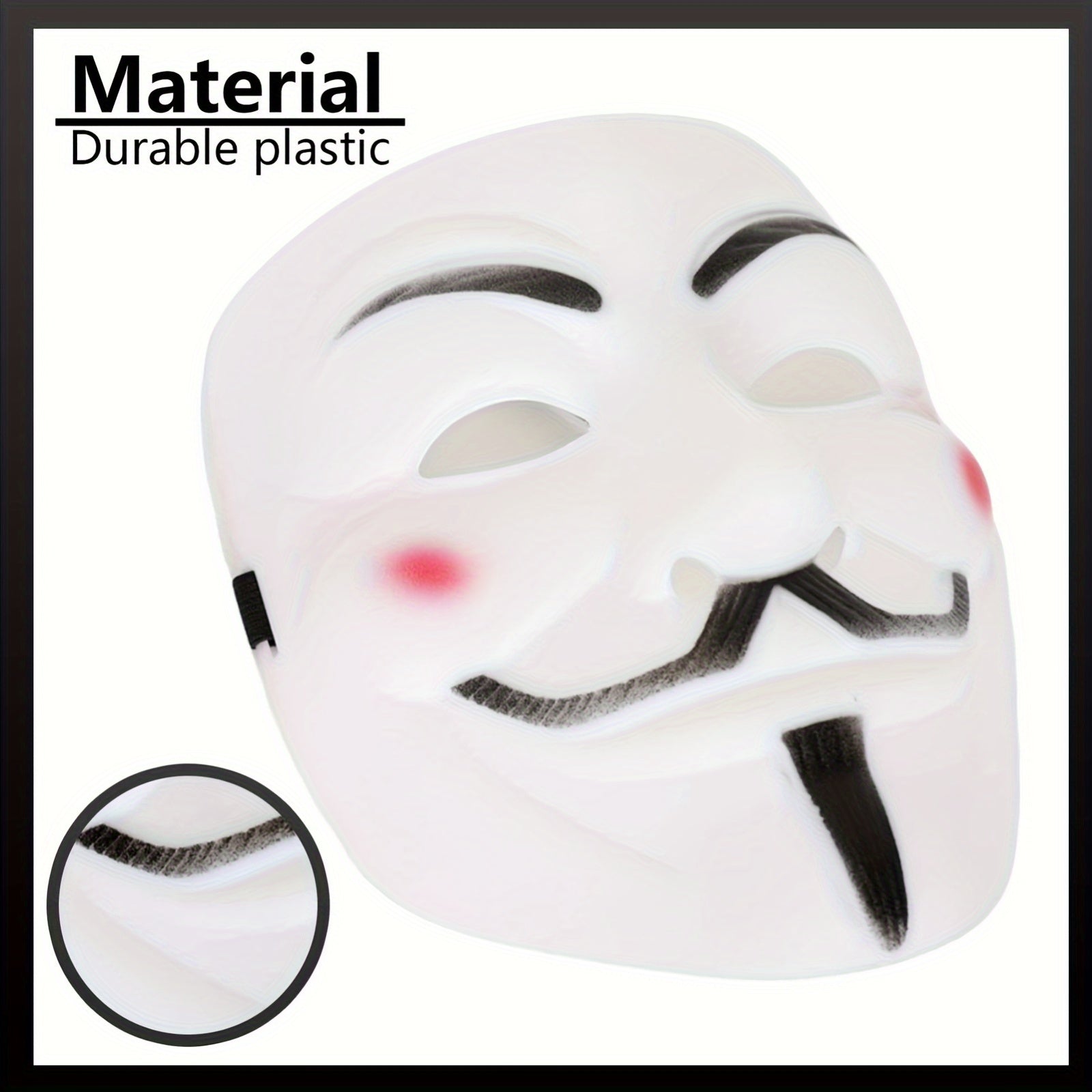 Anonymous Halloween Mask | Premium Metallic Finish Collection VexonGear