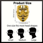 Anonymous Halloween Mask | Premium Metallic Finish Collection VexonGear