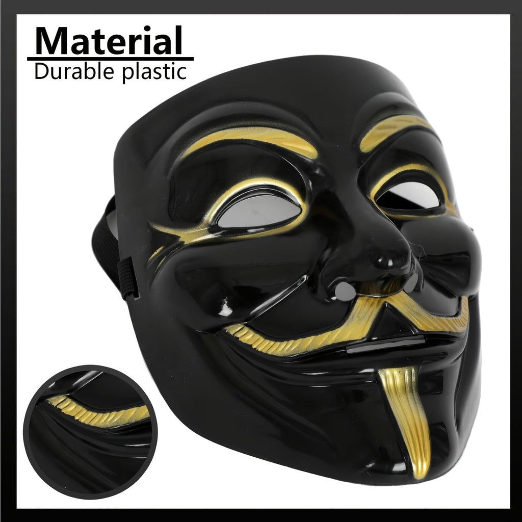 Anonymous Halloween Mask | Premium Metallic Finish Collection VexonGear