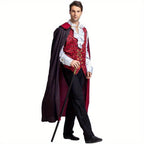 Gothic Vampire Costume | Victorian Style Cape and Vest Set VexonGear