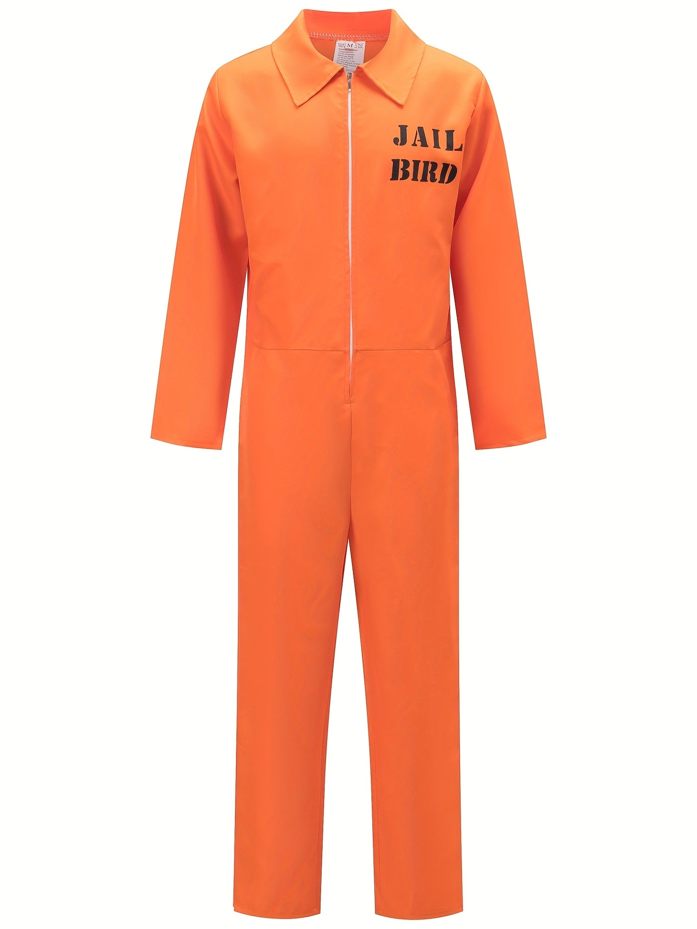 Halloween Prison Jumpsuit | Orange Zip-Front Costume VexonGear