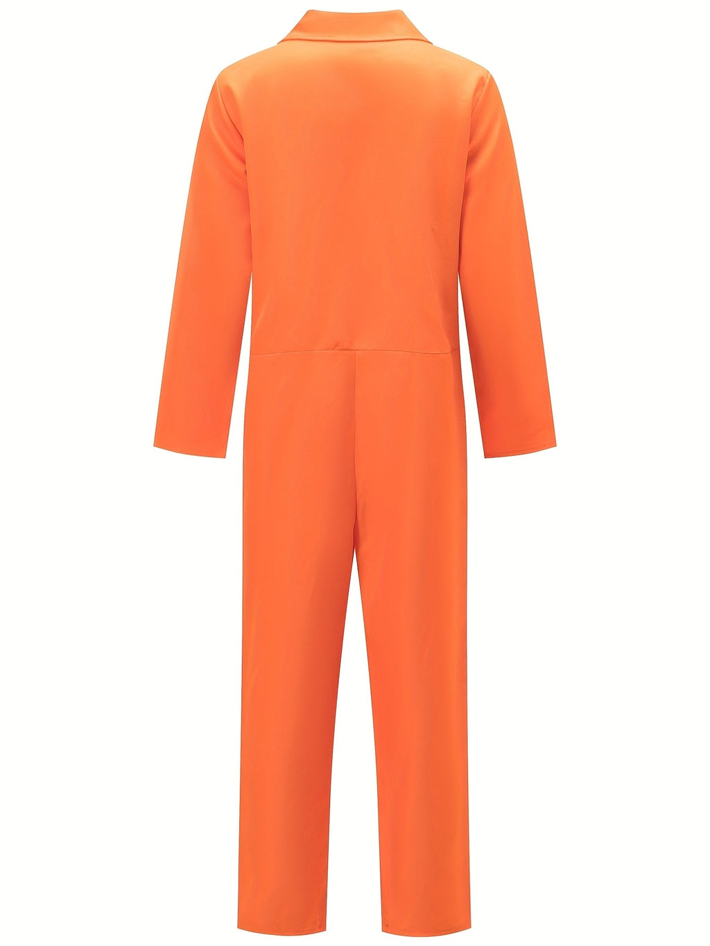Halloween Prison Jumpsuit | Orange Zip-Front Costume VexonGear