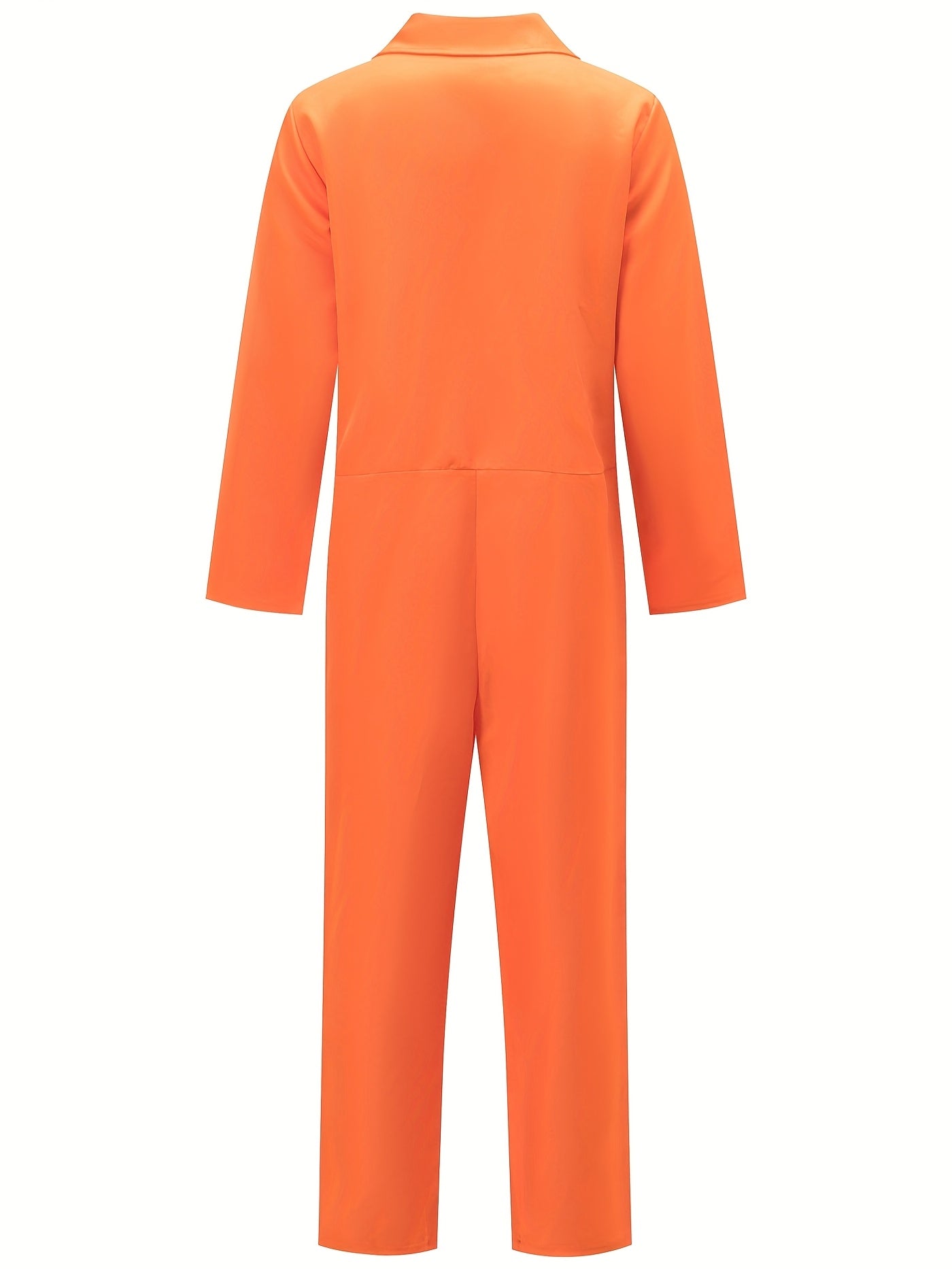 Halloween Prison Jumpsuit | Orange Zip-Front Costume VexonGear