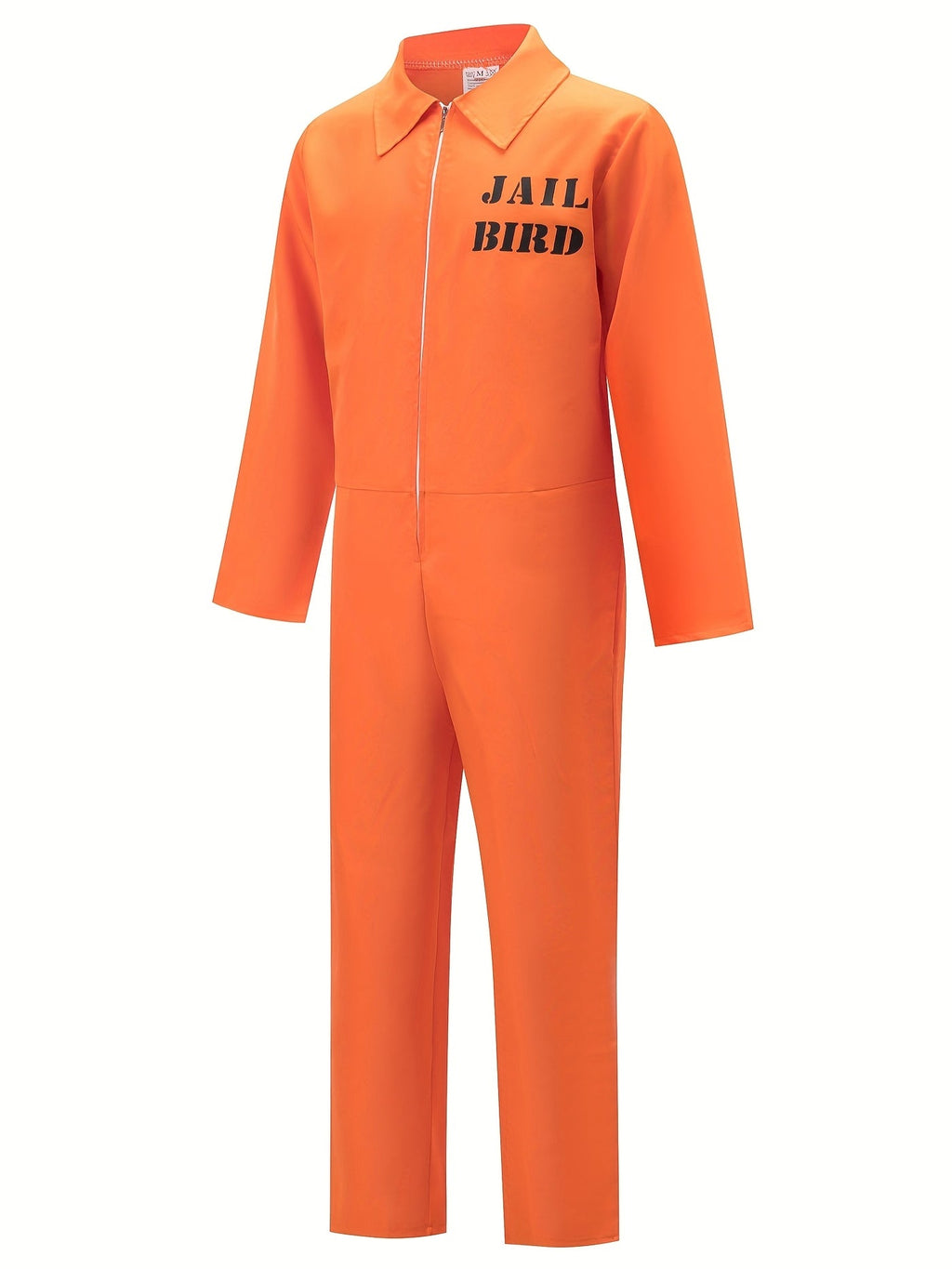 Halloween Prison Jumpsuit | Orange Zip-Front Costume VexonGear