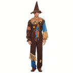 Scarecrow Halloween Costume | Patchwork Design With Straw Accents VexonGear