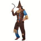 Scarecrow Halloween Costume | Patchwork Design With Straw Accents VexonGear