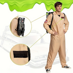 Halloween Costume Jumpsuit | Utility Style Beige Coveralls VexonGear