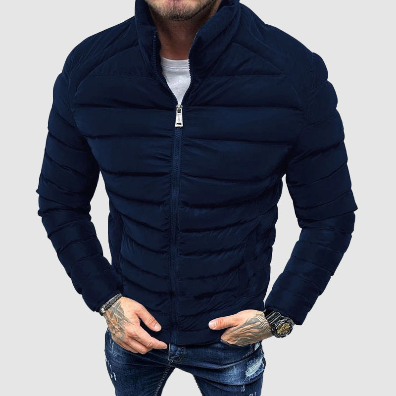 Men's Quilted Puffer Jacket | Slim Fit Winter Design VexonGear