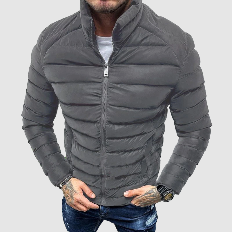 Men's Quilted Puffer Jacket | Slim Fit Winter Design VexonGear