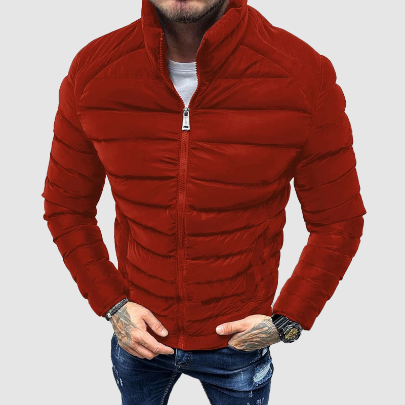 Men's Quilted Puffer Jacket | Slim Fit Winter Design VexonGear