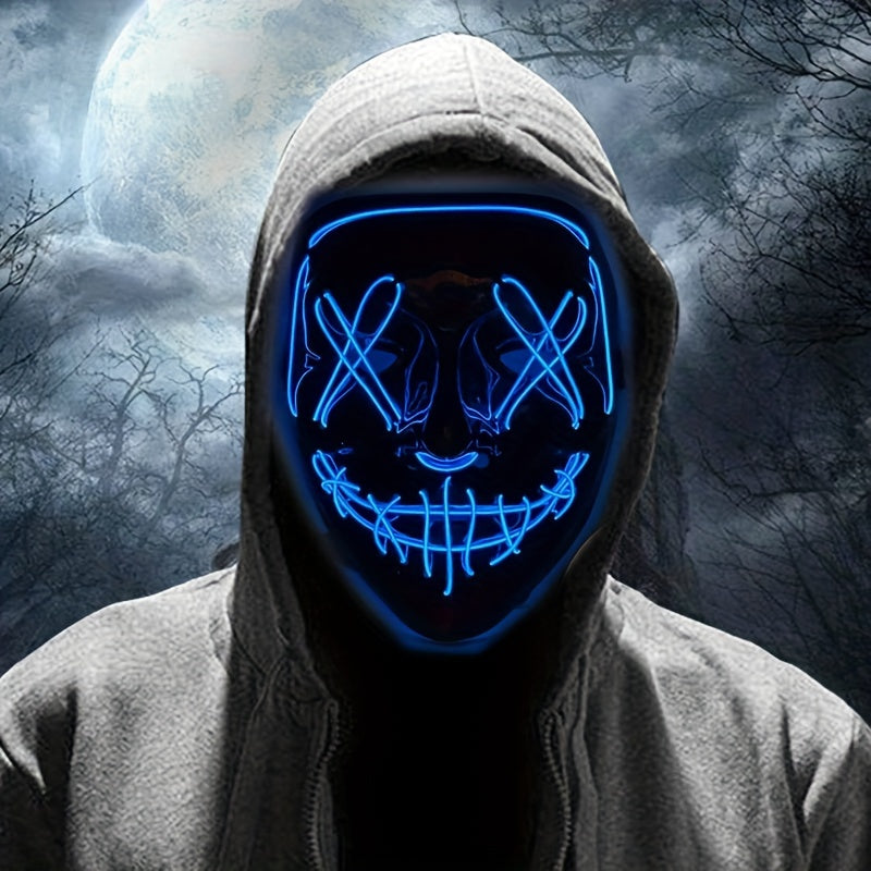 LED Halloween Mask | Anonymous Red Glow Design VexonGear